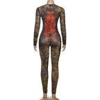 One Night Only - Vintage Print Jumpsuit