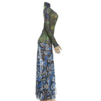 Butterfly Kisses Sheer Maxi Dress