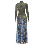 Butterfly Kisses Sheer Maxi Dress
