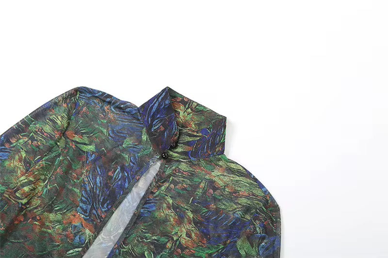 Butterfly Kisses Sheer Maxi Dress -Long/Short