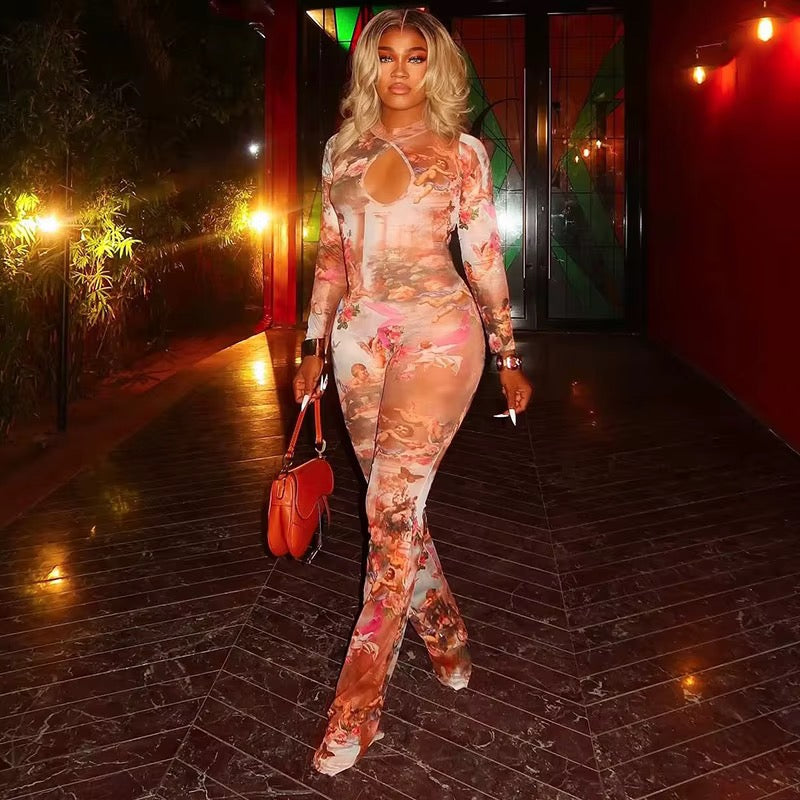 Perfect Angel Mesh Jumpsuit