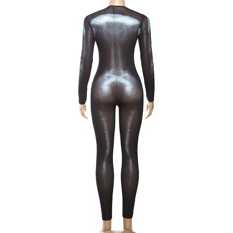 Midnight Aura Body Print Jumpsuit