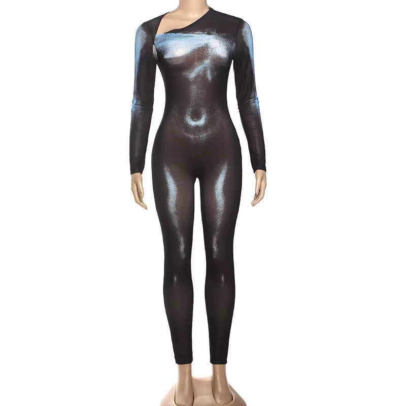 Midnight Aura Body Print Jumpsuit