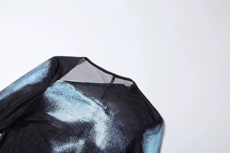 Midnight Aura Body Print Jumpsuit