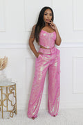 Pink Fridayy Sequin Set