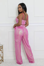 Pink Fridayy Sequin Set
