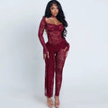 Love Me More Lace Jumpsuit Set