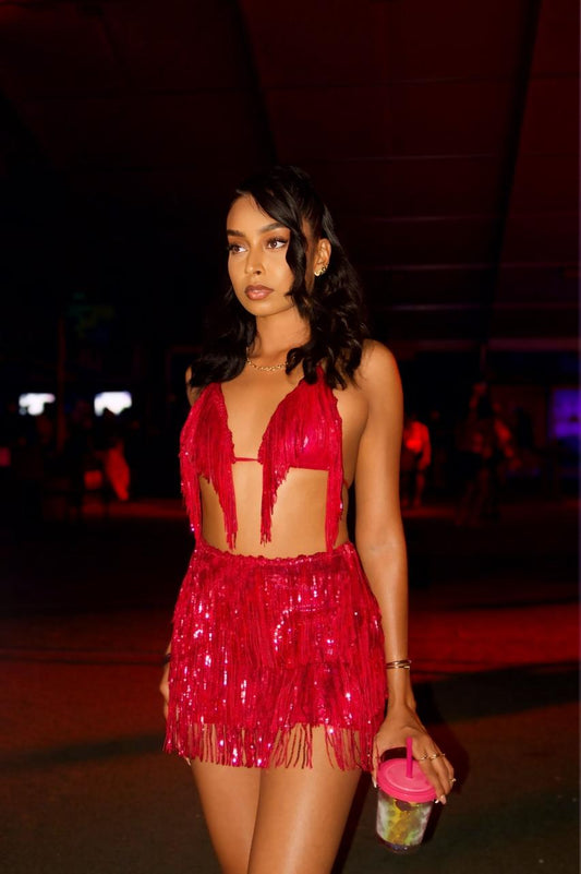 Dance With Somebody Skirt Set