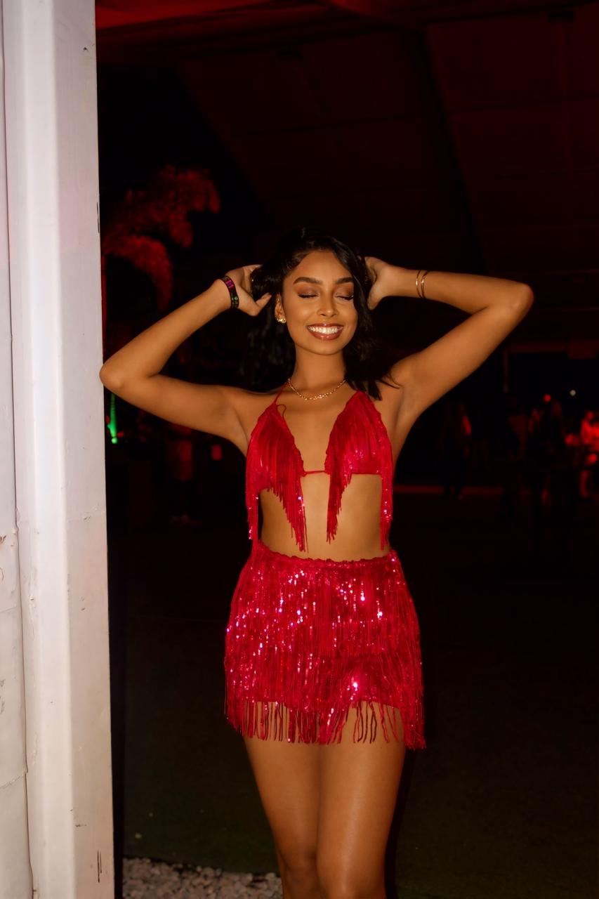 Dance With Somebody Skirt Set