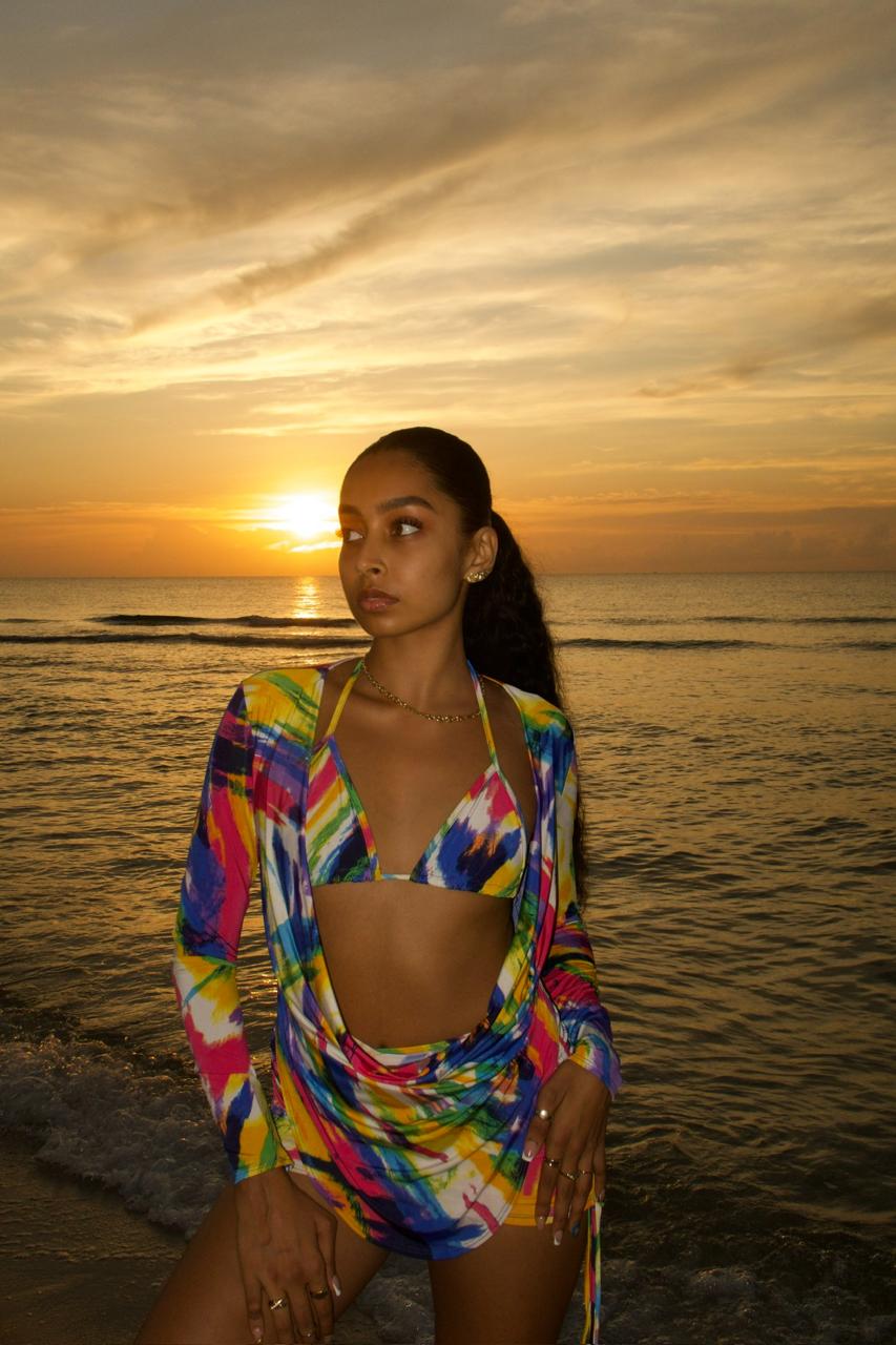 Island Splash Bikini Cover Up Set