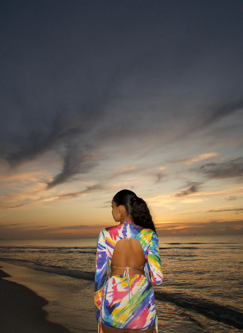 Island Splash Bikini Cover Up Set