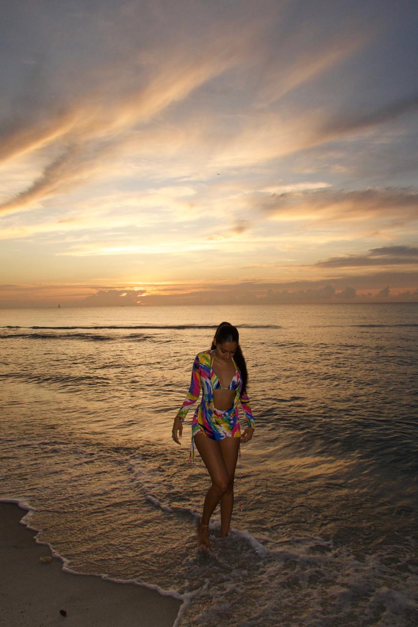 Island Splash Bikini Cover Up Set