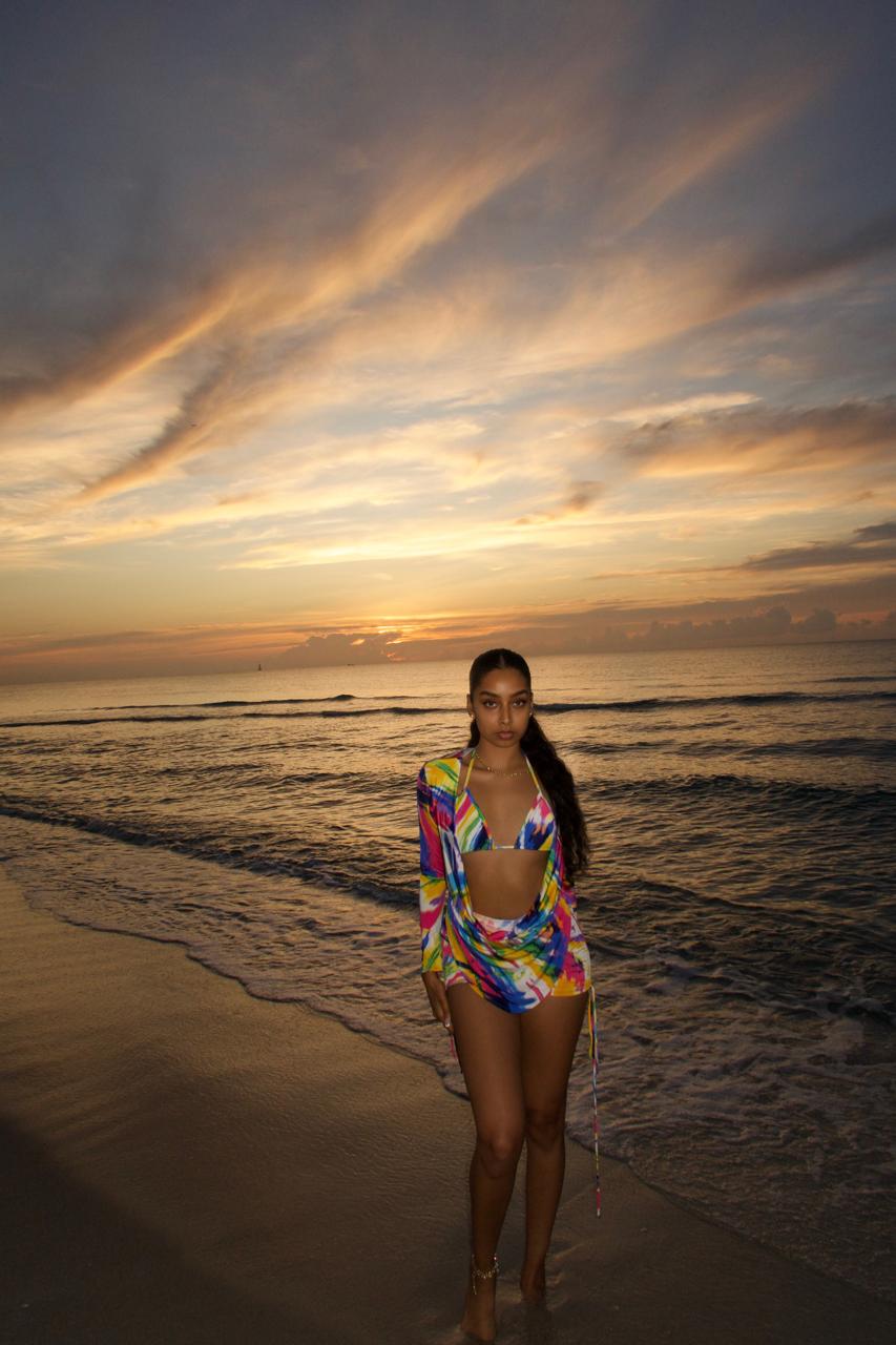 Island Splash Bikini Cover Up Set