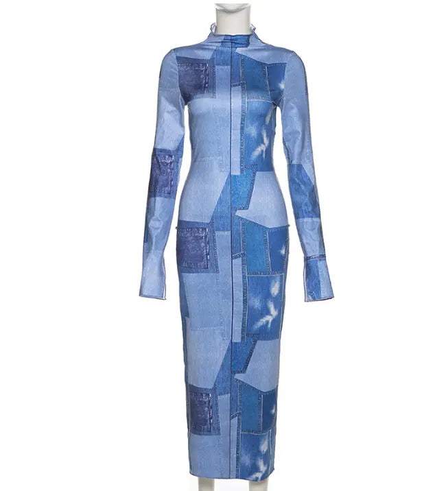 Lay Low Denim Dress - Versatile and Sustainable Fashion – Bunko Junko