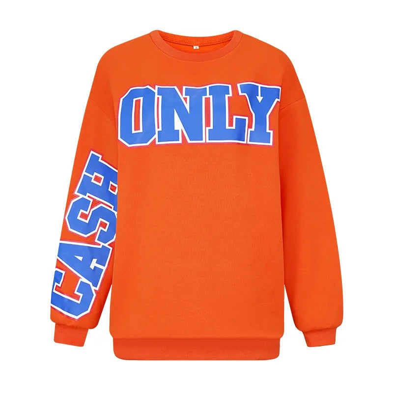 Cash Only Crewneck Sweater